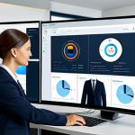 Home 15 Integrated Virtual Fitting System**
"A modern office scene depicting data synchronization between an e-commerce platform (virtual fitting) and a CRM system on separate monitors, fully clothed professional analysts reviewing dashboards, safe for work, perfect anatomy, correct proportions, clean and professional visual style, appropriate content, high resolution, professional attire, family-friendly."
**